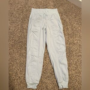 size 6 blue lululemon dance studio joggers
